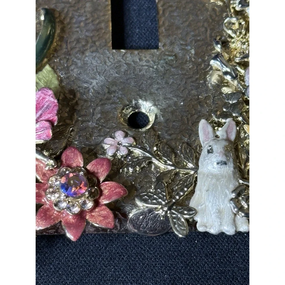 Kirks Folly Outlet Cover Fairy Gold Tone Fairies Nymph Sprite Floral Home Decor
